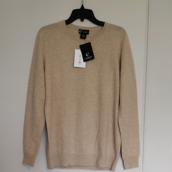 Bloomingdale's Tan Crewneck Sweater for Men - Picture 1 of 6